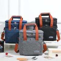 Bolsa de Almuerzo Cruzada de Doble Capa de Gran Capacidad Aislamiento Térmico Impermeable - details 0