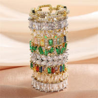 ZAKOL moda Murtilcolor Baguette anillos de circonia para mujeres Marquesa cristal hombres anillo boda fiesta joyería regalo - details 3