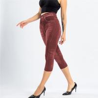 Pantalones vaqueros ajustados de cintura alta para mujer, pantalones capri hasta la rodilla de mezclilla, moda de verano - details 2