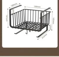 Cesta de préstamo para armario de cocina, portavasos para pañuelos de comedor, armario, mesa, estante para colgar, águila calva hueca desmontable, - details 13