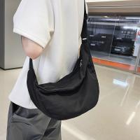 Bolso Bandolera De Lona Sólida Para Mujer Gran Capacidad Bolso De Compras Y Estudiante Bolso De Hombro Unisex Para Escuela - details 16