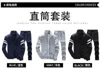 Conjunto deportivo de dos piezas para hombre, chándal de talla grande, primavera y otoño, novedad - details 3