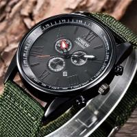 Relojes baratos de marca XINEW de lujo de primera calidad para hombres, reloj de pulsera de cuarzo con fecha militar deportiva sencilla y banda de nailon informal a la moda para estudiantes Montre Homme - details 1