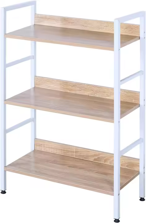 Piso de Metal Estante de Cocina Estante de Almacenamiento de Organizador Multifuncional para Libros Plantas con 5 Estantes Metal + MDF 60x27,5x160CM SSTR0023 - 1