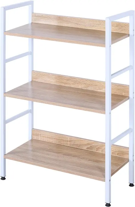Estante de Metal Multifuncional para Cocina Almacenamiento de Libros y Plantas con 5 Estantes de Metal + MDF 60x27,5x160CM - 1