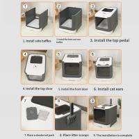Caja de Arena para Gatos de Gran Capacidad Diseño Cerrado Desodorizado - details 15