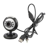 Cámara Web de alta calidad con 6 luces LED, videocámara HD con micrófono incorporado, portátil, ratable, para PC, escritorio, ordenador portátil - details 4