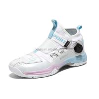 Nuevo 2025 zapatos de tenis de alta calidad para hombres con hebilla de encaje rápido 36-45 zapatillas de bádminton de moda zapatos de entrenamientos deportivos - details 0
