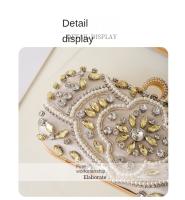 Bolso de Noche de Diamantes Hecho a Mano Bolso de Mano con Reloj de Diamantes para Mujer - details 11