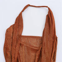 Moda Verano 2025 para Mujer OUWU Mono de Moda Adelgazante con Cuello de Metal Plano - details 12