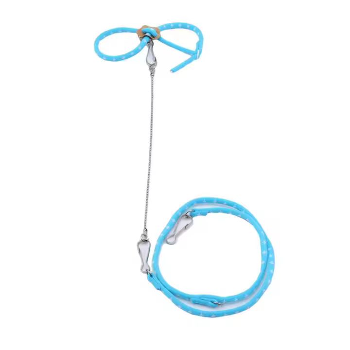 Bonita jerbil ajustable con campana, cuerda de nailon para rata, ardilla, Chinchilla, chaleco para caminar, correa para hámster, suministros para mascotas - 1