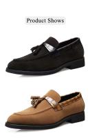 9611 cuero nueva moda negocios puntiagudos versión coreana británica Su Liu zapatos casuales versátiles - details 12