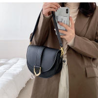 Bolso bandolera elegante para mujer - Bolso de hombro versátil con herrajes en tono dorado, cierre de cremallera y forro de poliéster, marrón/negro, perfecto para ocasiones informales o formales, bolso bandolera, accesorio de moda, bolso elegante, acabado - details 4