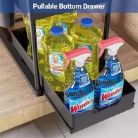 Organizador de Cocina de Acero de 2 Niveles Almacenamiento de Champú, Detergente, Especias - details 8
