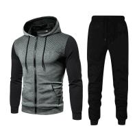 Sudadera con capucha y pantalones de cintura elástica para hombre, conjuntos de dos piezas, trajes deportivos informales para exteriores - details 3