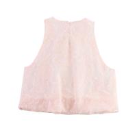 PB & ZA 2025 versión de globo textura sin mangas suelta estilo dulce tops simples novedad de verano ropa de mujer - details 2