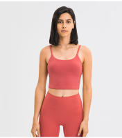 SHINBENE-Top corto de entrenamiento para mujer, sostén deportivo de nailon suave, acolchado, a prueba de sudor, con sujetador incorporado - details 18