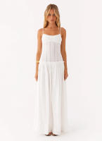 "Vestido Largo de Tirantes con Volantes 2025 - Pliegues Elegantes, Estilo Europeo, Moda Boho Chic, Vestido Femenino para Verano, Playa o Eventos |   Envío Rápido Miravia" - details 2