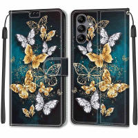 Funda tipo billetera de mariposa para Samsung Galaxy, cubierta trasera protectora de cuero con tapa magnética y ranura para tarjeta, A12, M12, A13, Lte, A14, A22 - details 48