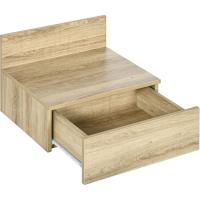 2 Mesitas de Noche Flotantes Mesitas de Noche para Dormitorio con Cajón Mesas de Noche para Habitación Salón Hogar 43x36,5x30,5 cm Blanco - details 14