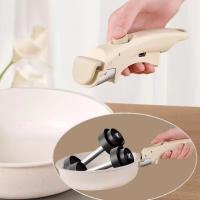 Mango de olla extraíble antiquemaduras, sartén desmontable portátil Universal, mango ergonómico, tazón de Clip de repuesto - details 5