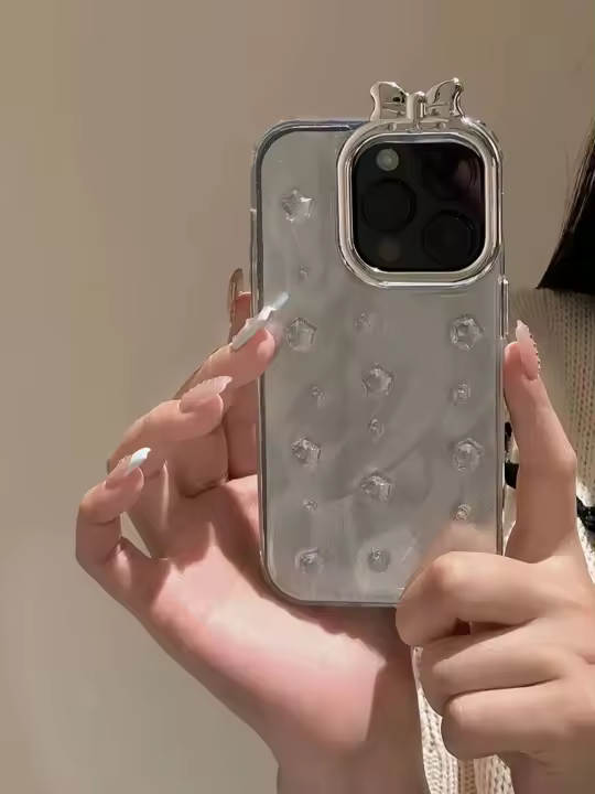 Funda de Teléfono 3D Flor Butterfly Adecuada para iPhone 15 Pro Max, 14 Pro, 11, 15, 1, 13, 12 - 1