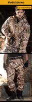 Uniforme, camuflaje negro, chaqueta impermeable. - details 7
