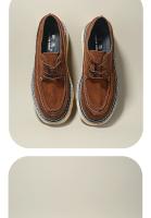 Nuevos zapatos de hombre de cuero genuino, zapatos de cuero de vaca puro de alta gama, casual, gamuza de cuero mate. - details 3