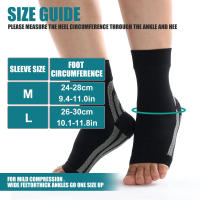Tobillera deportiva de compresión para esguince, tendinitis de Aquiles, fascitis Plantar, pie lesionado, 1 par - details 2