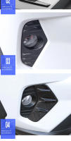 Cubierta de cejas para luz antiniebla delantera para Toyota RAV4 XA50 2019-2023 Accesorios de automóvil Modificación exterior Partes de chromado - details 8