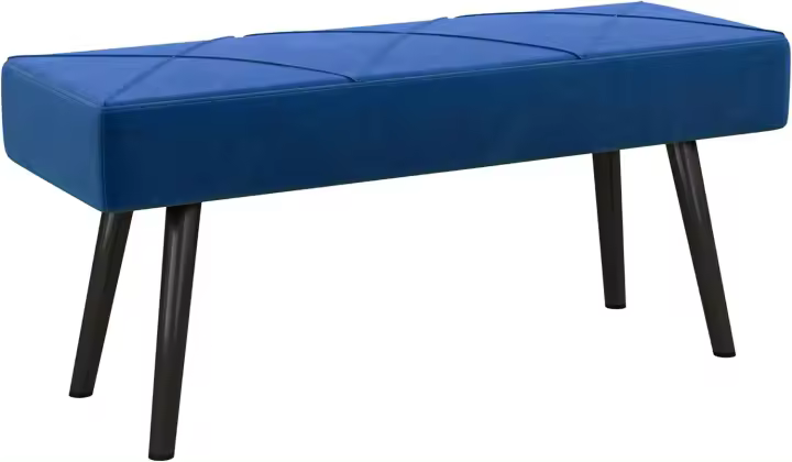 Taburete de Cama Multifuncional Moderno Banco de Acero con Cojín 120 kg de Carga Tamaño 100x36x45cm - 1