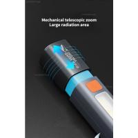 Linterna LED Portátil de Alta Potencia Xiaomi Recargable, Luz Fuerte, Enfoque Variable con Reflector, Luces Laterales, Lámpara LED Recargable por USB de Alcance Largo - details 7