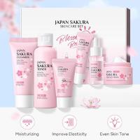 Sakura Skin Care Set 6 piezas Crema facial Suero Limpiador exfoliante Protector solar - details 4