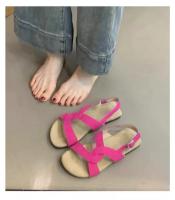 Sandalias planas de suela blanda antideslizantes y resistentes al desgaste de tendencia de color sólido a la moda para mujer - details 3