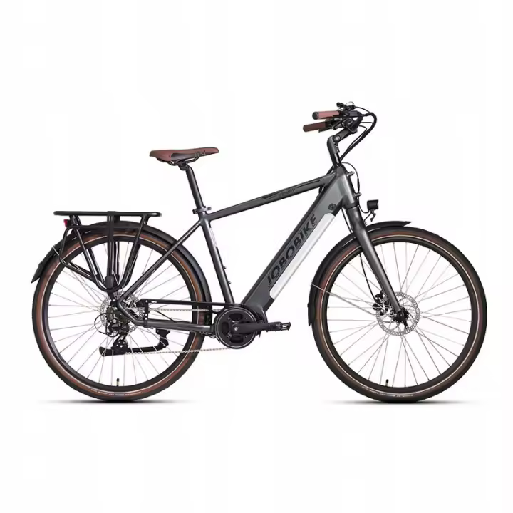 Jobobike HENRY M200 bicicleta eléctrica negro-gris 250W, rueda de 28" - 1