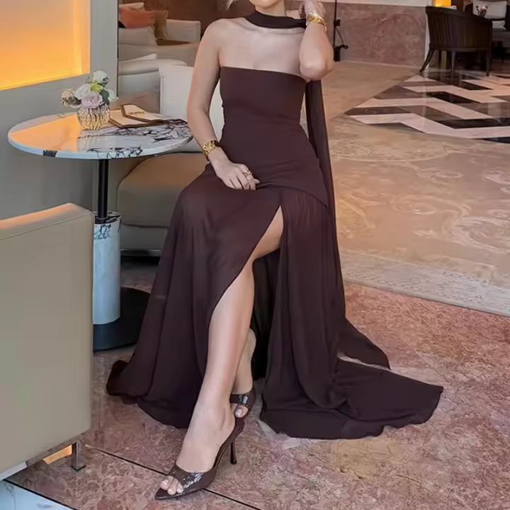 Colección de vestidos de mujer: vestido sin mangas elegante y con estilo para el cuidado de la piel para ropa de mujer - 1