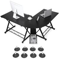 Escritorio de Esquina Forma L Mesa de Ordenador Ideal para Estudio y Juegos Ahorro de Espacio - details 11