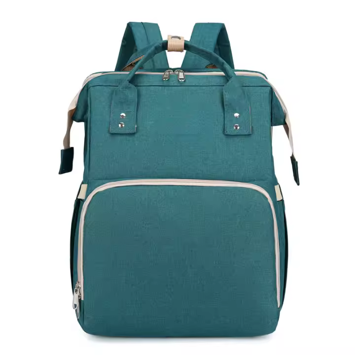 Gran capacidad, multifunción, conveniente cuna plegable, bolso de mamá, mochila de alta gama. - 1