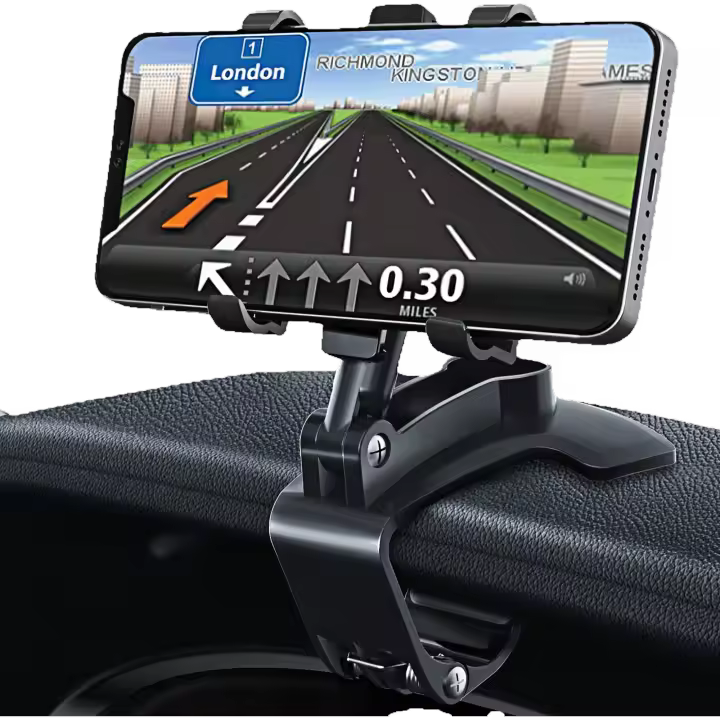 360 Grados Ajustable y Giratorio Soporte de Teléfono de Coche,Portátil,Soporte de Smartphone Electrónico,Soporte de Teléfono Móvil,Soporte de Salpicadero de Coche,Parasol,Espejo Retrovisor Soporte de Teléfono - 1