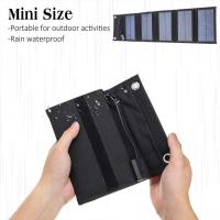 Panel fotovoltaico de 30W con sistema de carga USB, batería portátil de 5V y energía Solar plegable para mping Sunpower - details 2