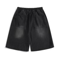 Pantalones Cortos de Bambú Bordados para Hombres en Verano Estilo Chino Ligero con Diseño Fino para Parejas Cinco Cuaros Informales Lavados de Calle de Alta Calidad - details 6