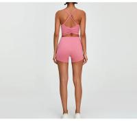 Pantalones cortos de Yoga para mujer, Shorts deportivos elásticos de cintura alta, transpirables, de secado rápido, para correr y Fitness - details 17