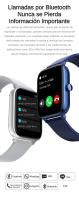 Reloj Inteligente 2024 para Hombres/Mujeres con Llamada Bluetooth y Recordatorio de Mensajes, Reloj de Fitness con Pantalla Táctil HD de 1.83
