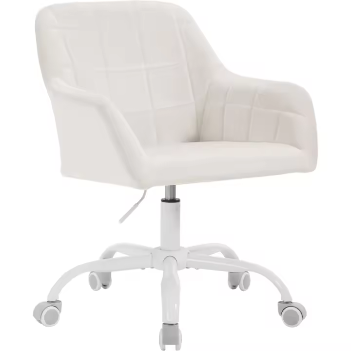 Ruedas, Silla Ergonómica de Estudio, Altura Ajustable, Silla Escritorio para Oficina y Dormitorio, Terciopelo, - 1