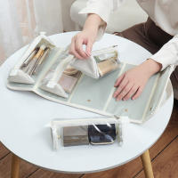 Neceser de maquillaje plegable y extraíble con bolsa de almacenamiento de gran capacidad, apto para viajes y salidas - details 1