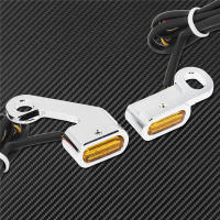 Intermitente LED ámbar para motocicleta, luz de marcha para Harley Touring Electra Glide Road Glide 09-17, Softail Slim FLS, 2 uds. - details 15