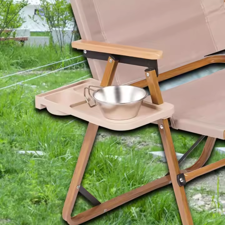 Recer-silla con Clip para escritorio lateral, bandeja portátil para taza y teléfono, multiusos, apto para viajes, accesorios para acampar al aire libre - 1