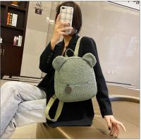 Mochila de felpa, bolso de mujer, nueva versión coreana, súper linda mochila con orejas de oso, mochila para niñas, bolso padre-hijo. - details 32