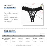 Voplidia-Tanga de algodón para mujer, ropa interior con parte trasera en T, bragas sexys, culo grande, lencería Hipster de encaje sin costuras, 6 unidades por lote - details 0