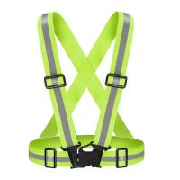 Chaleco reflectante Signal 60g con chaqueta de seguridad y corredor negra ajustable de alta visibilidad fabricada en poliéster - details 4